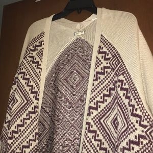 Poncho tribal print